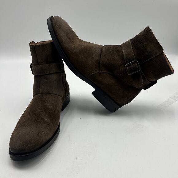 Johnston & Murphy Mens Brown Gunsmoke Suede Leather Whitaker Hbt Ankle Boot 10.5 main image 5